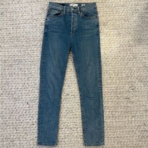 Re/Done Women's High Rise Ankle Crop